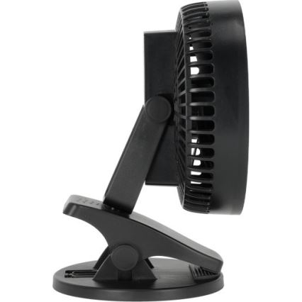 Įkraunamas stalinio ventiliatoriaus su spaustuku VIENTO 6W/5V 2000 mAh juodas