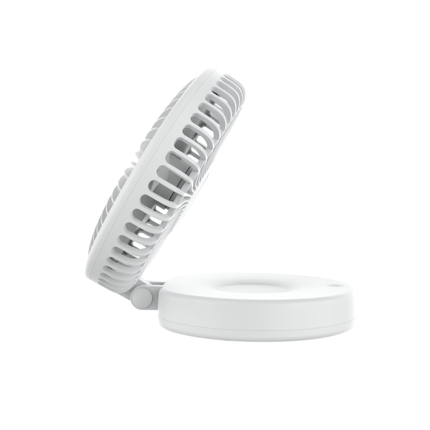 Įkraunamas stalinis ventiliatorius 10W/5V 2400 mAh baltas
