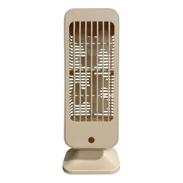 Įkraunamas stalinis ventiliatorius 5 W/5 V 1200 mAh, smėlio spalvos