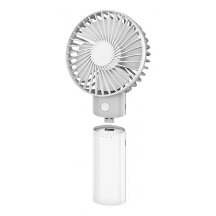 Įkraunamas ventiliatorius su 4000 mAh (3,7 V) išorine baterija, USB‑C