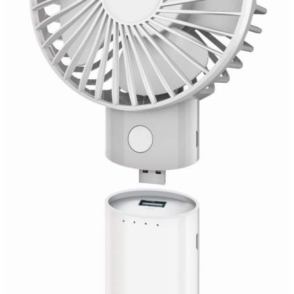Įkraunamas ventiliatorius su maitinimo banku 4000 mAh/3,7V microUSB
