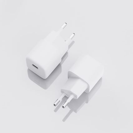 Įkrovimo adapteris USB-C Maitinimo tiekimas 20W/230V baltas