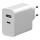 Įkrovimo adapteris USB-C maitinimo tiekimas + USB-A 45W/230V baltas