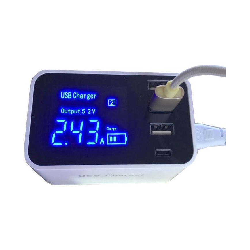 Įkrovimo stotelė 3xUSB A + 1xUSB C
