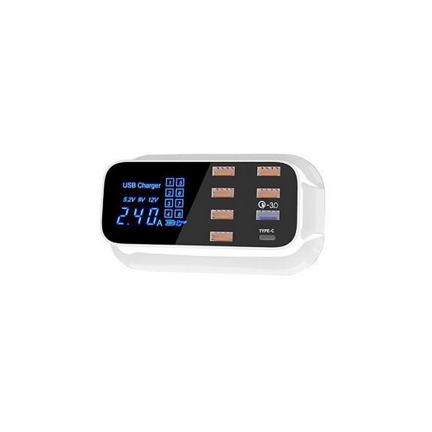 Įkrovimo stotelė 8xUSB 40W/230V