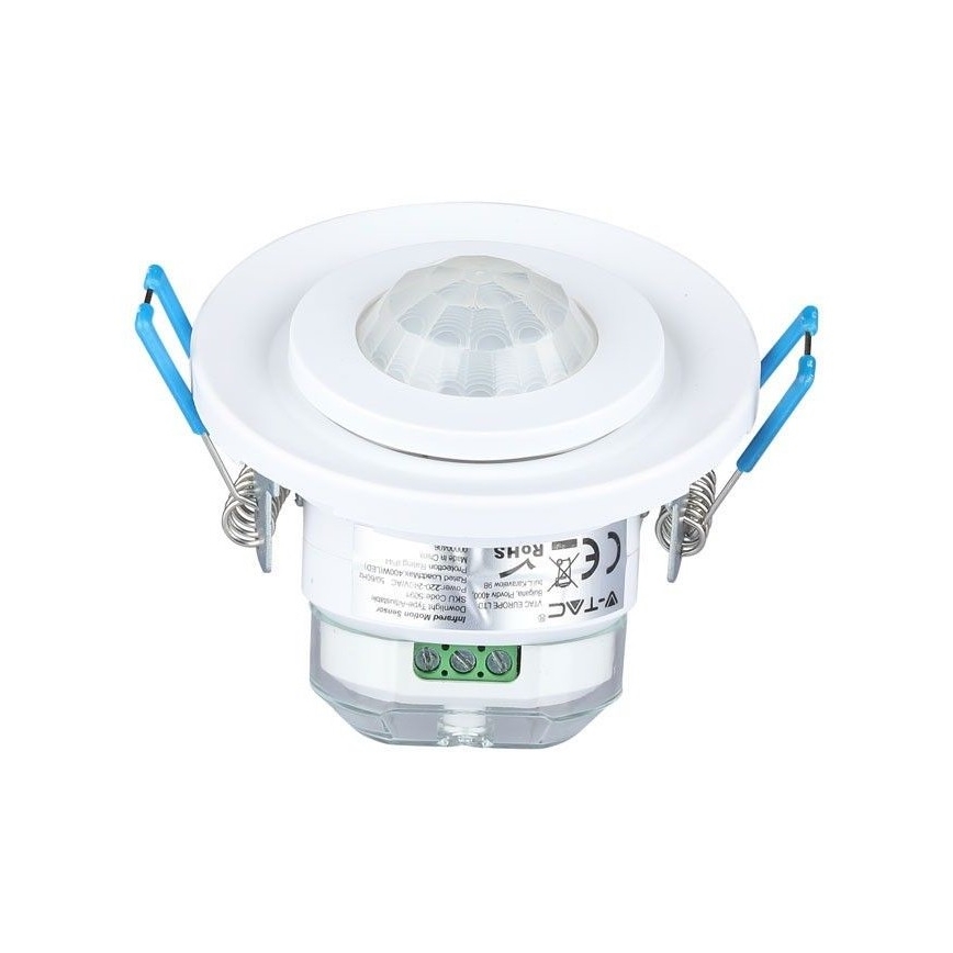 Įleidžiamas judesio jutiklis PIR 360° 400W/230V balta