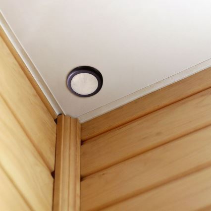 Įleidžiamas judesio jutiklis PIR 360° 400W/230V juoda