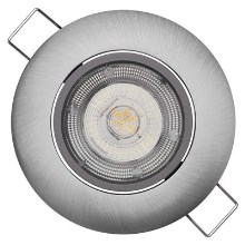 įleidžiamas LED šviestuvas EXCLUSIVE 1xLED/5W/230V 3000 K sidabro spalvos