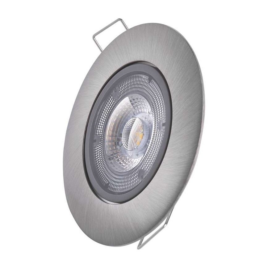 įleidžiamas LED šviestuvas EXCLUSIVE 1xLED/5W/230V 4000 K sidabro spalvos