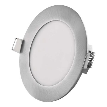 Įleidžiamas LED šviestuvas NEXXO LED/7W/230V 3000/3500/4000K sidabro spalvos skersm. 12 cm