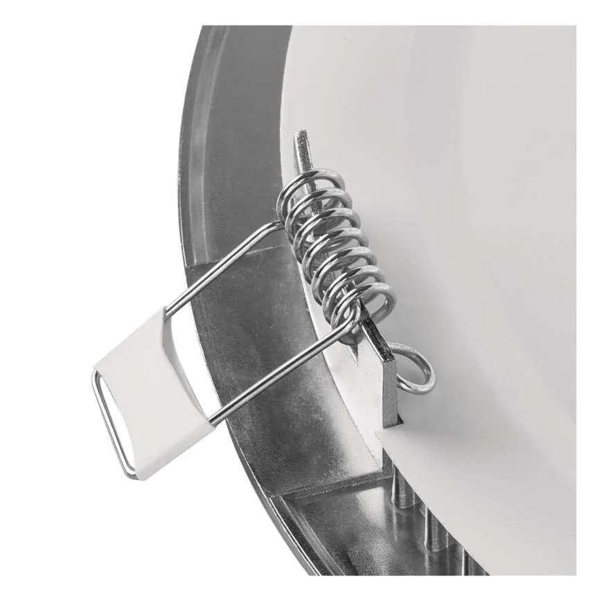 Įleidžiamas LED šviestuvas NEXXO LED/7W/230V 3000/3500/4000K sidabro spalvos skersm. 12 cm