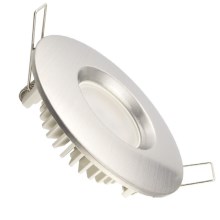 įleidžiamas LED vonios lubinis šviestuvas LED/7W/230V 4000K sidabro spalvos IP44