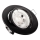 Įleidžiamas lubų šviestuvas 1x GU10/MR16/10W/230V, Ø 9 cm, juodas