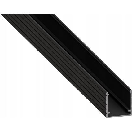Įleidžiamas profilis LED juostelėms 1 m juodas/baltas