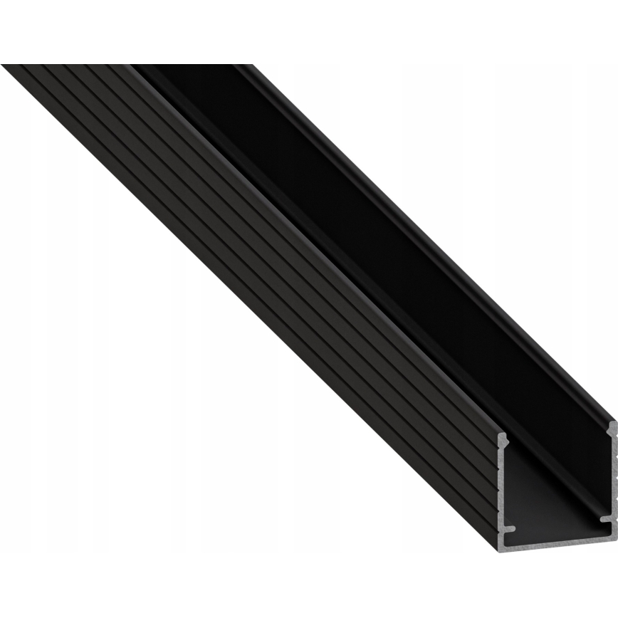 Įleidžiamas profilis LED juostelėms 1 m juodas/baltas