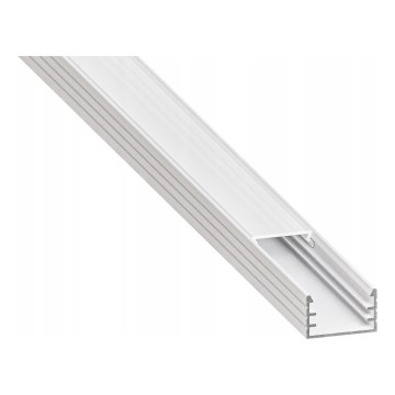 Įleidžiamas profilis LED juostoms, 1 m, baltas