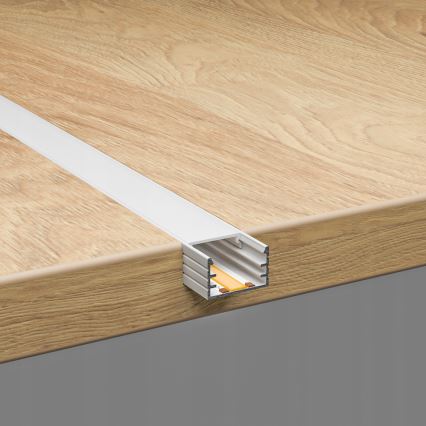 Įleidžiamas profilis LED juostoms, 1 m, baltas