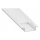 Įleidžiamas profilis LED juostoms, 1 m, baltas