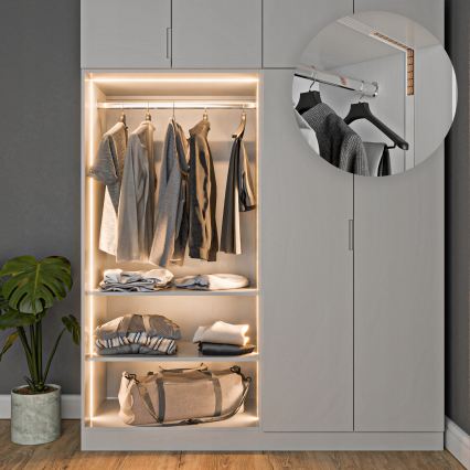 Įleidžiamas profilis LED juostoms, 1 m, baltas