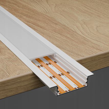 Įleidžiamas profilis LED juostoms, 1 m, baltas