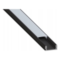 Įleidžiamas profilis LED juostoms, 1 m, juodas/baltas