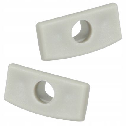 Įleidžiamas profilis LED juostoms, 1 m, sidabrinis/baltas