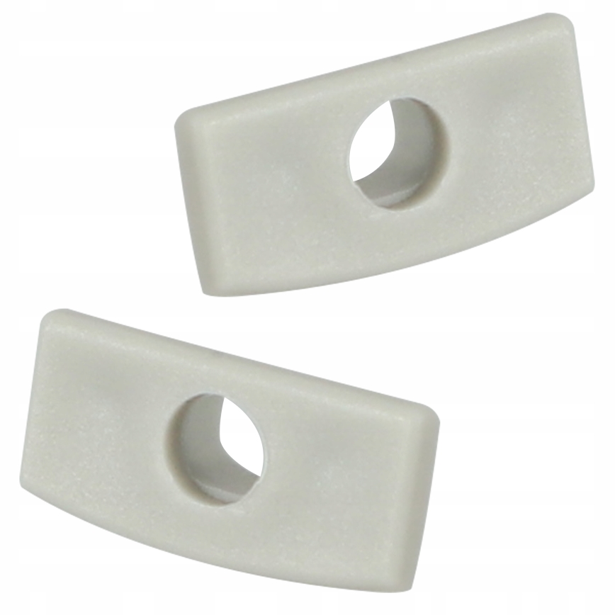 Įleidžiamas profilis LED juostoms, 1 m, sidabrinis/baltas