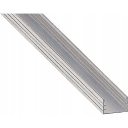 Įleidžiamas profilis LED juostoms, 1 m, sidabrinis/baltas