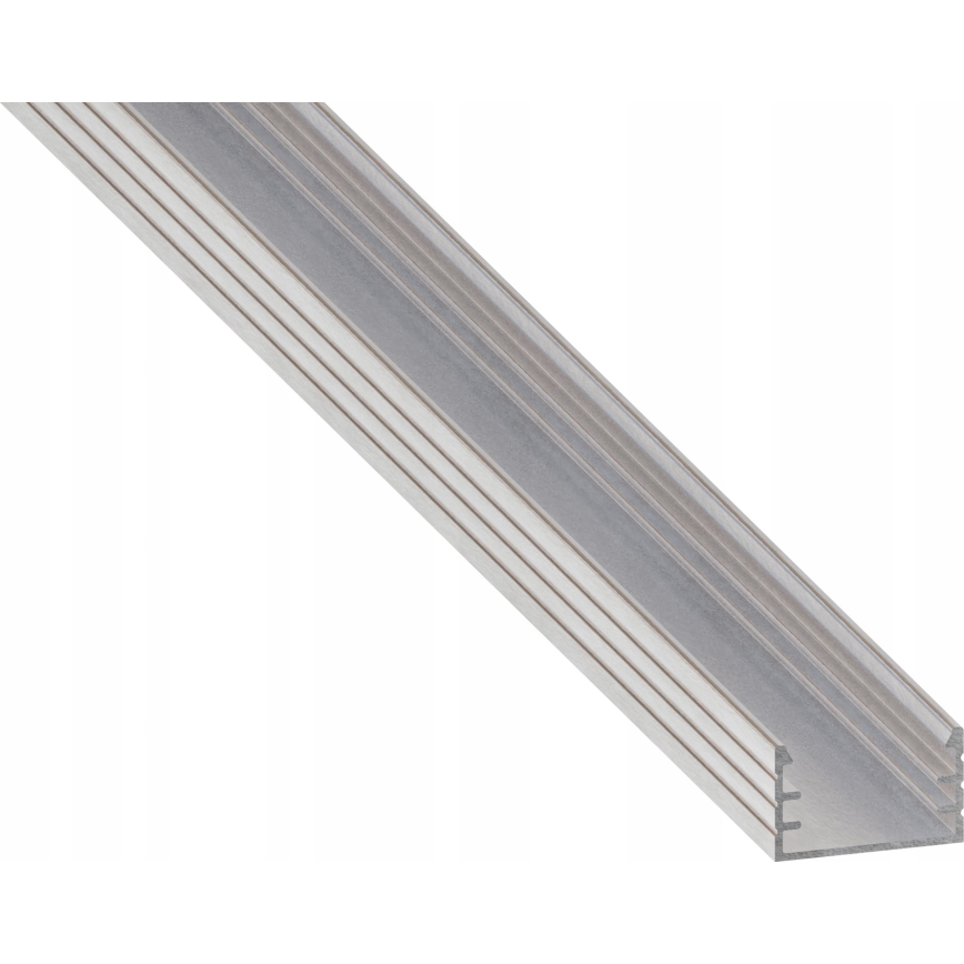 Įleidžiamas profilis LED juostoms, 1 m, sidabrinis/baltas