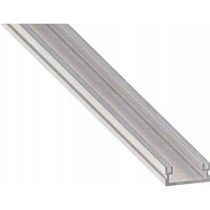 Įleidžiamas profilis LED juostoms, 1 m, sidabrinis/baltas