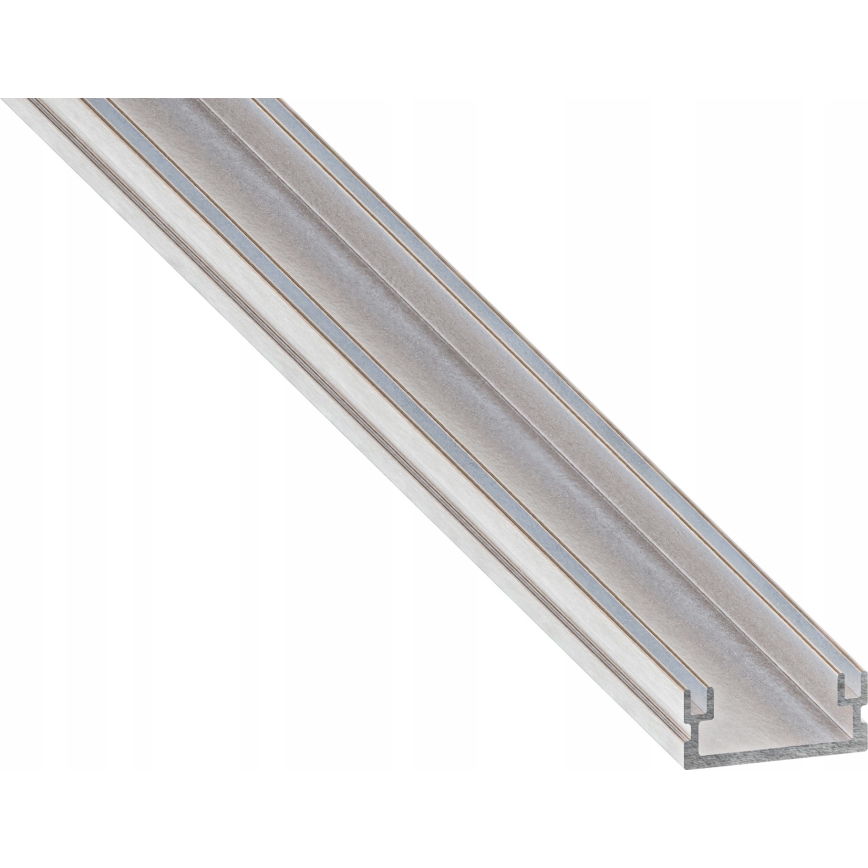 Įleidžiamas profilis LED juostoms, 1 m, sidabrinis/baltas