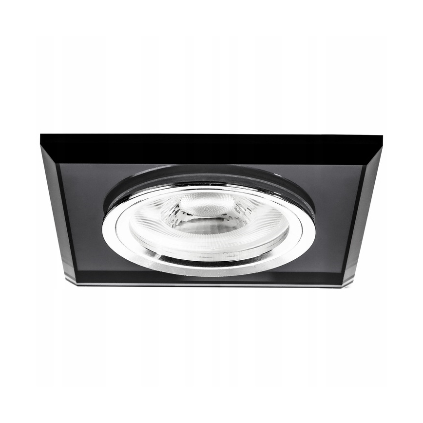 Įleidžiamas šviestuvas 1xGU10/MR16/10W/230V 9x9 cm juodas