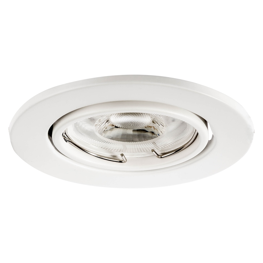 Įleidžiamas šviestuvas 1xGU10/MR16/10W/230V, skersmuo 9 cm, baltas