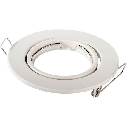 Įleidžiamas šviestuvas 1xGU10/MR16/10W/230V, skersmuo 9 cm, baltas