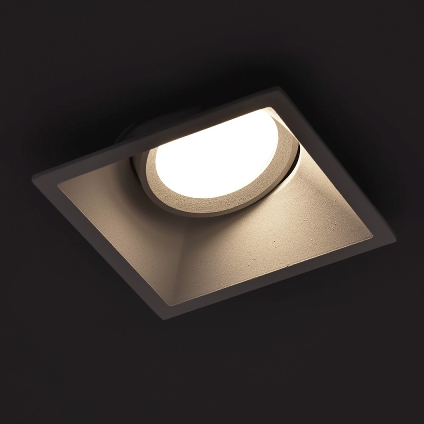 Įleidžiamas šviestuvas EYE 1xGU10/25W/230V kvadratinis baltas