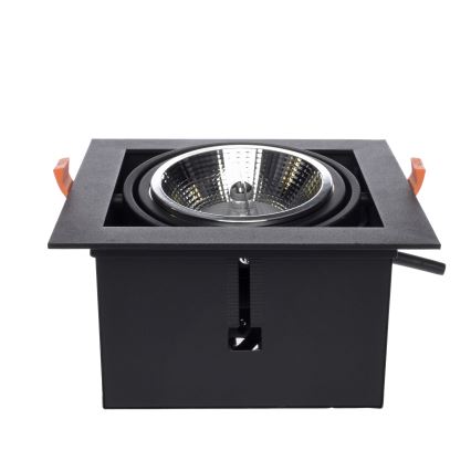 Įleidžiamas šviestuvas PLAZA AR111 1xGU10/12W/230V juoda