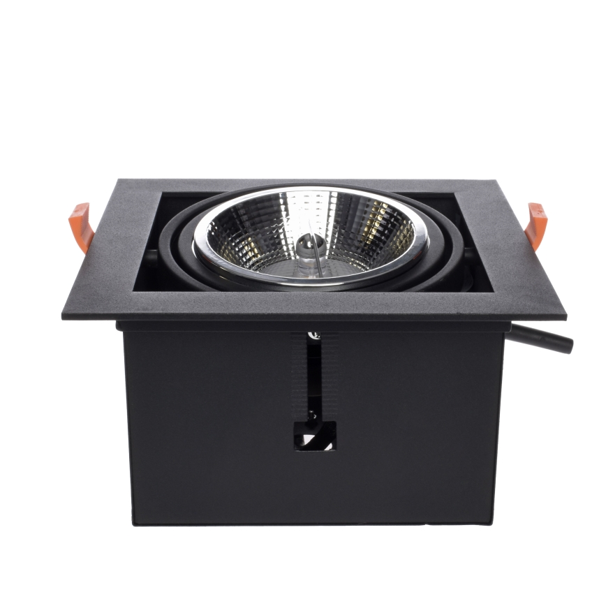 Įleidžiamas šviestuvas PLAZA AR111 1xGU10/12W/230V juoda