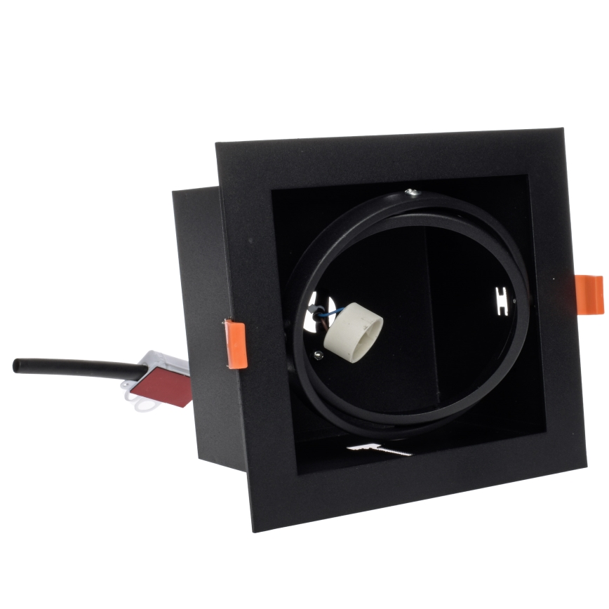 Įleidžiamas šviestuvas PLAZA AR111 1xGU10/12W/230V juoda