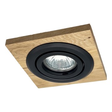 Įleidžiamas šviestuvas TOBBY 1xG9/20W/230V 11,5x11,5 cm ąžuolas/juoda
