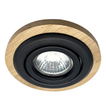Įleidžiamas šviestuvas TOBBY 1xG9/20W/230V diametras 11,5 cm ąžuolas/juoda