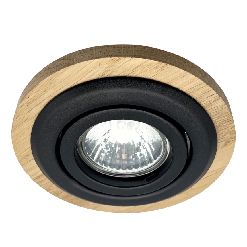 Įleidžiamas šviestuvas TOBBY 1xG9/20W/230V diametras 11,5 cm ąžuolas/juoda