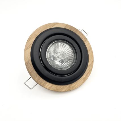 Įleidžiamas šviestuvas TOBBY 1xG9/20W/230V diametras 11,5 cm ąžuolas/juoda
