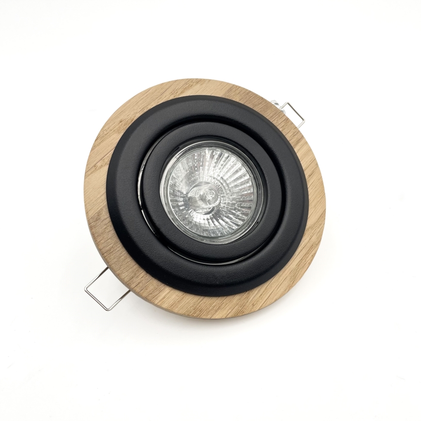 Įleidžiamas šviestuvas TOBBY 1xG9/20W/230V diametras 11,5 cm ąžuolas/juoda