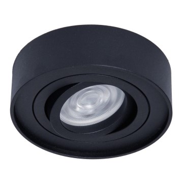 Įleidžiamas taškinis šviestuvas NUSA 1xGU5,3/MR16/50W/12V apvalus juodos spalvos