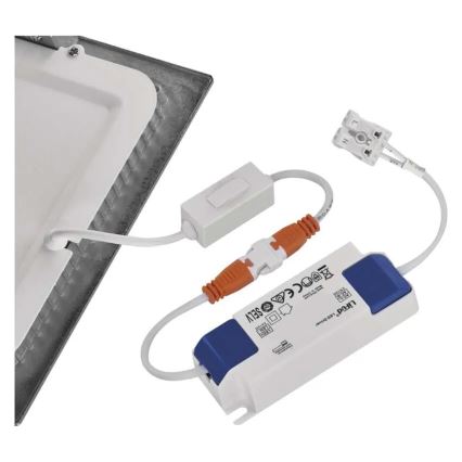 Įleidžiamasis LED šviestuvas NEXXO LED/18W/230V 3000/3500/4000K sidabro spalvos 22,5x22,5 cm