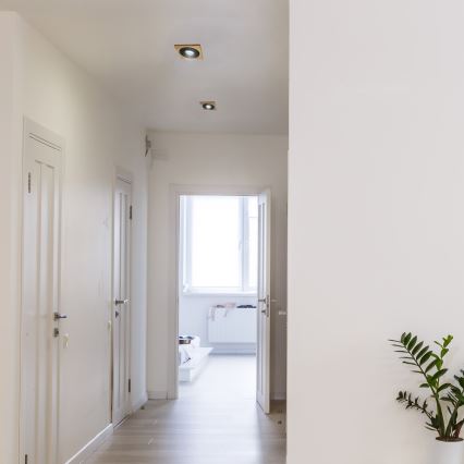 Įleidžiamasis šviestuvas TOBBY 1xGU10/20W/230V 11,5x11,5 cm ąžuolas/juodas