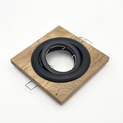 Įleidžiamasis šviestuvas TOBBY 1xGU10/20W/230V 11,5x11,5 cm ąžuolas/juodas