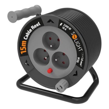 Ilgintuvas ant ritės, 3 lizdai, 12 m