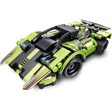 iM.Master - 2 viename konstruktorių rinkinys: automobilis, 335 detalių, 3xAA + 3xAAA, su nuotolinio valdymo pulteliu