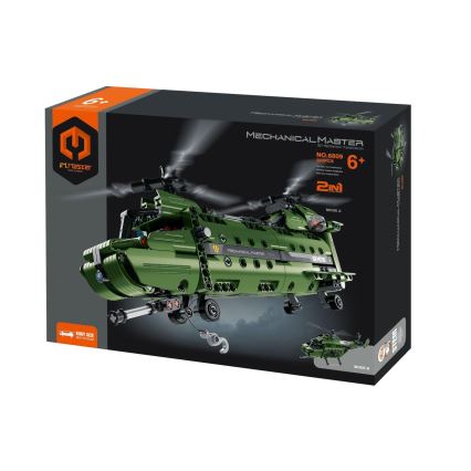 iM.Master - 2 viename sraigtasparnio konstruktorių rinkinys su mechanine pavara, 393 detalės